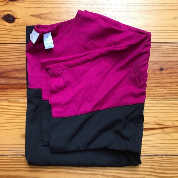 Chico’s Fushcia Black Shortsleeve Boxy Blouse, EUC, 1 - Picture 12 of 14